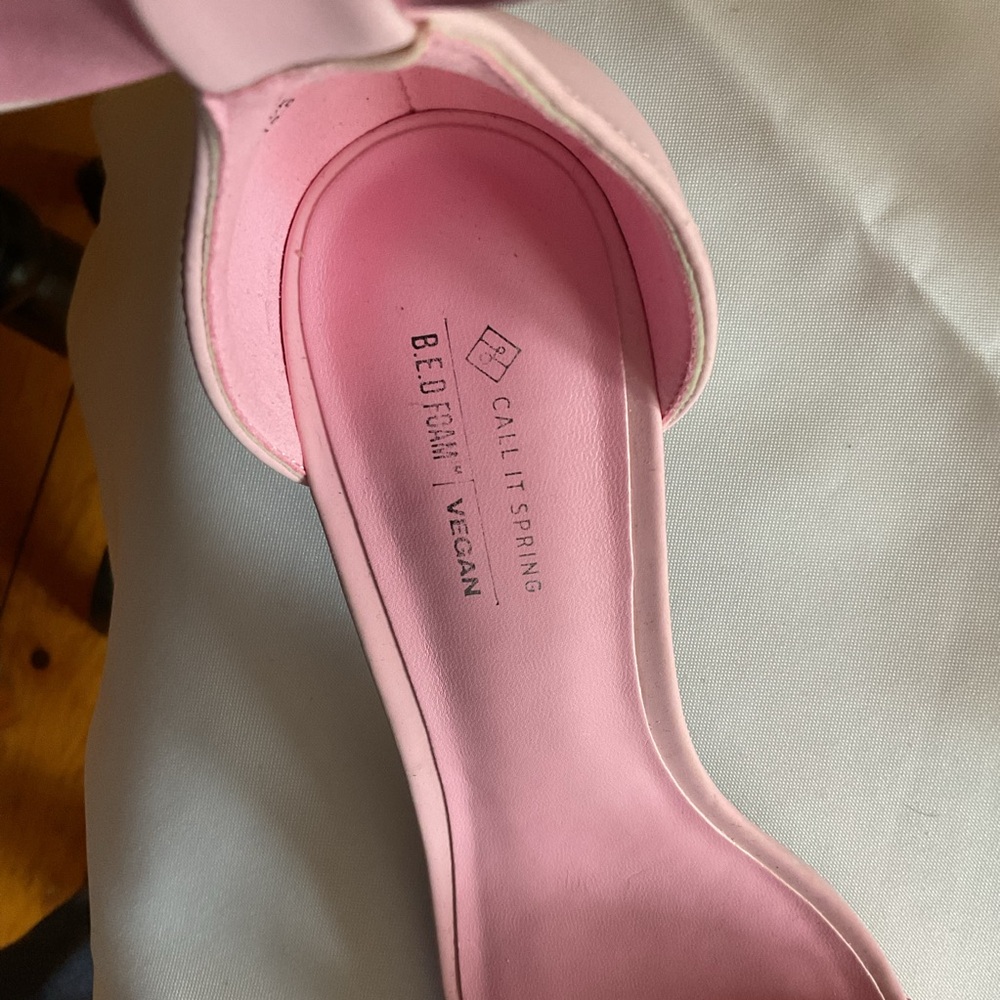 Call It Spring Elegant Pink Women's Sandal Heels Size 8 NWOT - Picture 6 of 7